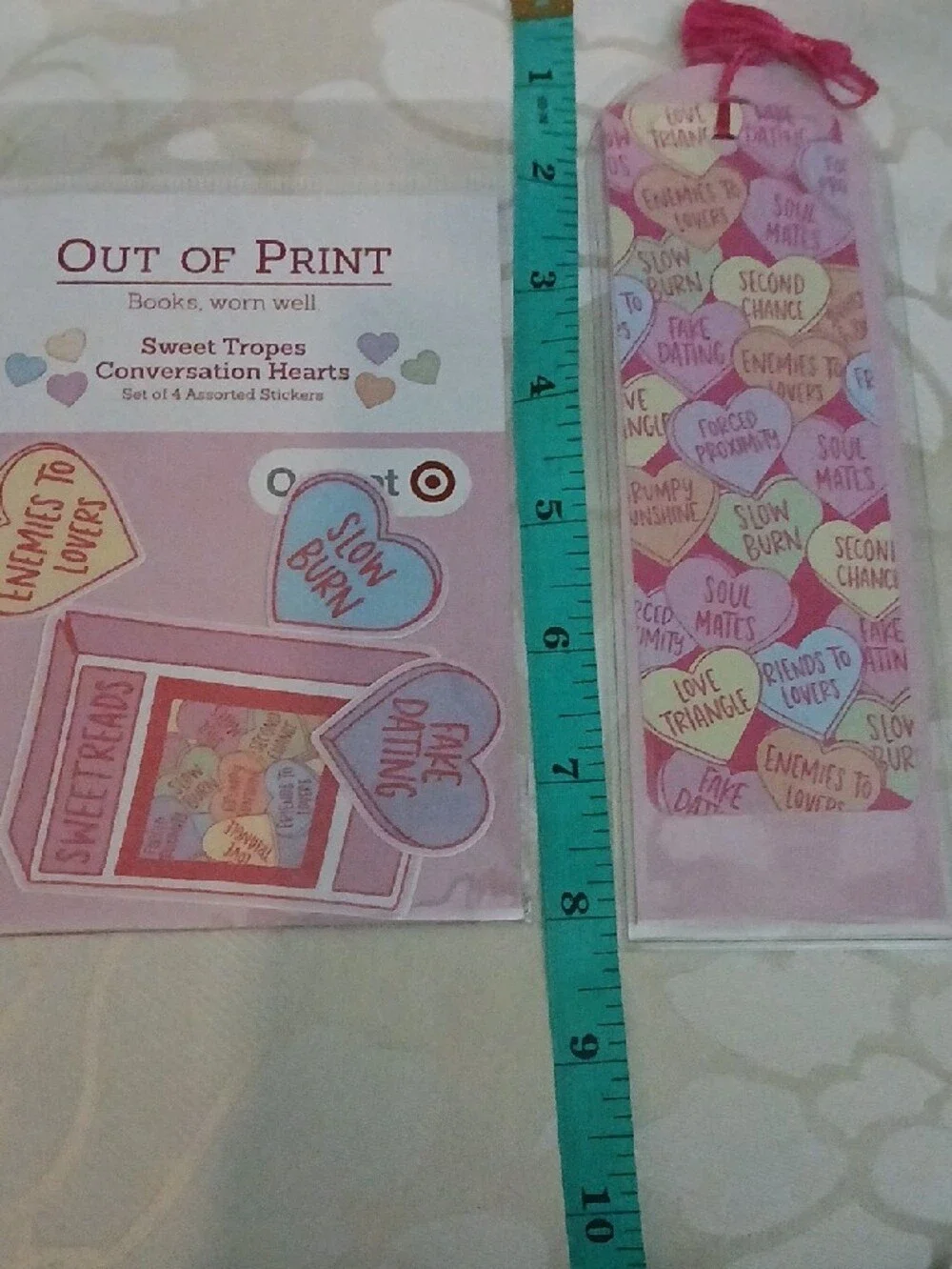 Out of Print Conversation Hearts Sticker Pack - Pink, Pastel